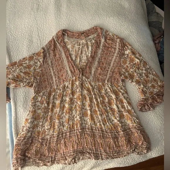 Free People Flowy Shirt - Picture 1 of 1